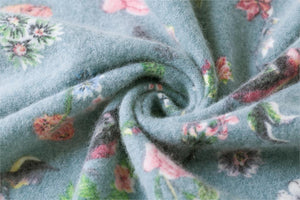 Cardigan-Sweater - Floral bird pattern